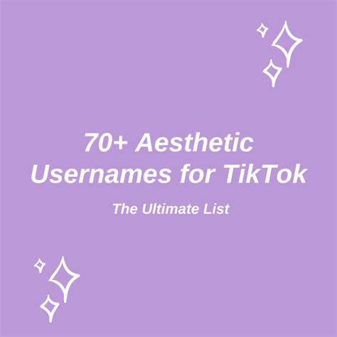 tiktok username for girls|147+ BEST Aesthetic TikTok Usernames [Cool, Cute,。